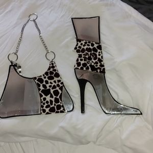 Shoe & Purse Glass Mirror Set
